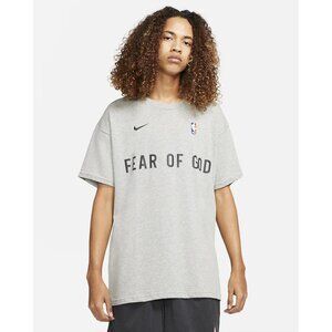 NWT Fear of God x Nike Warm Up T-shirt Dark Grey Heather, Size: M